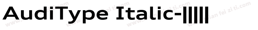 AudiType Italic字体转换